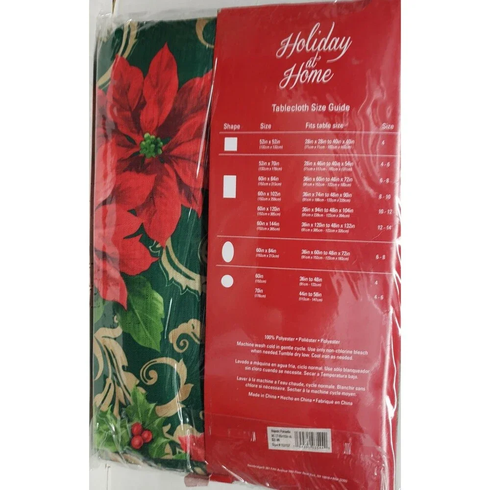 Printed Fabric Tablecloth,60x102